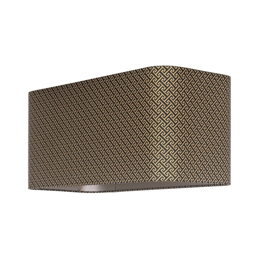 Lampenkap Geo black rectangular