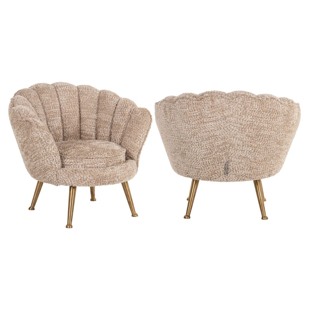 Lounge stoel Charly lovely beige kids