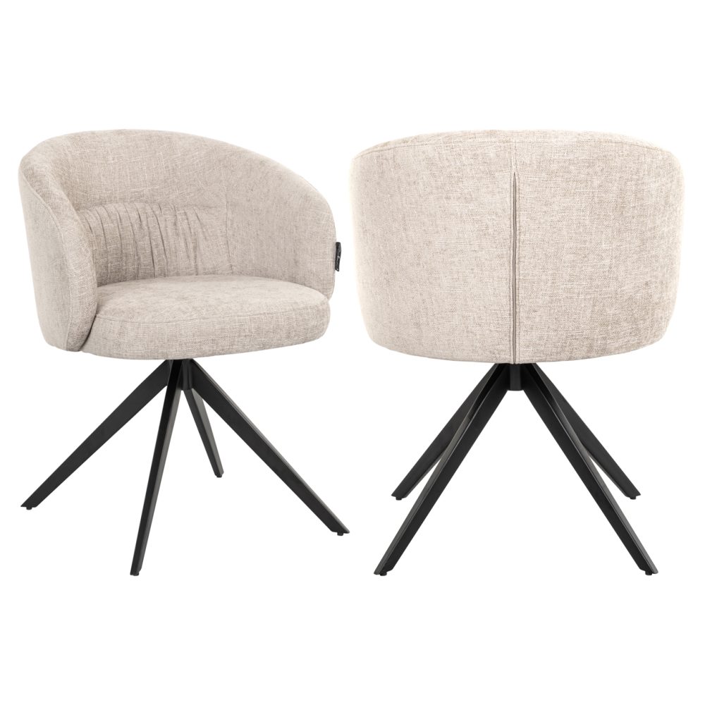 Eetkamerstoel Olivia natural miami swivel