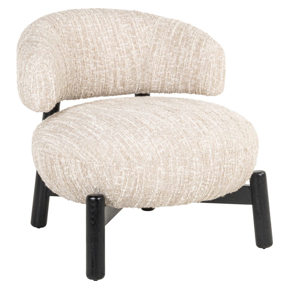 Lounge stoel Ornella beige angora