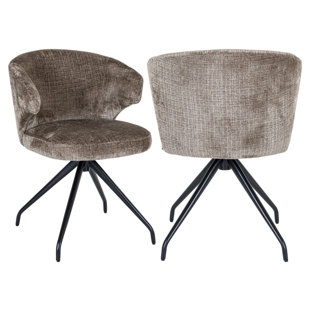 Eetkamerstoel Milly niagara stone swivel