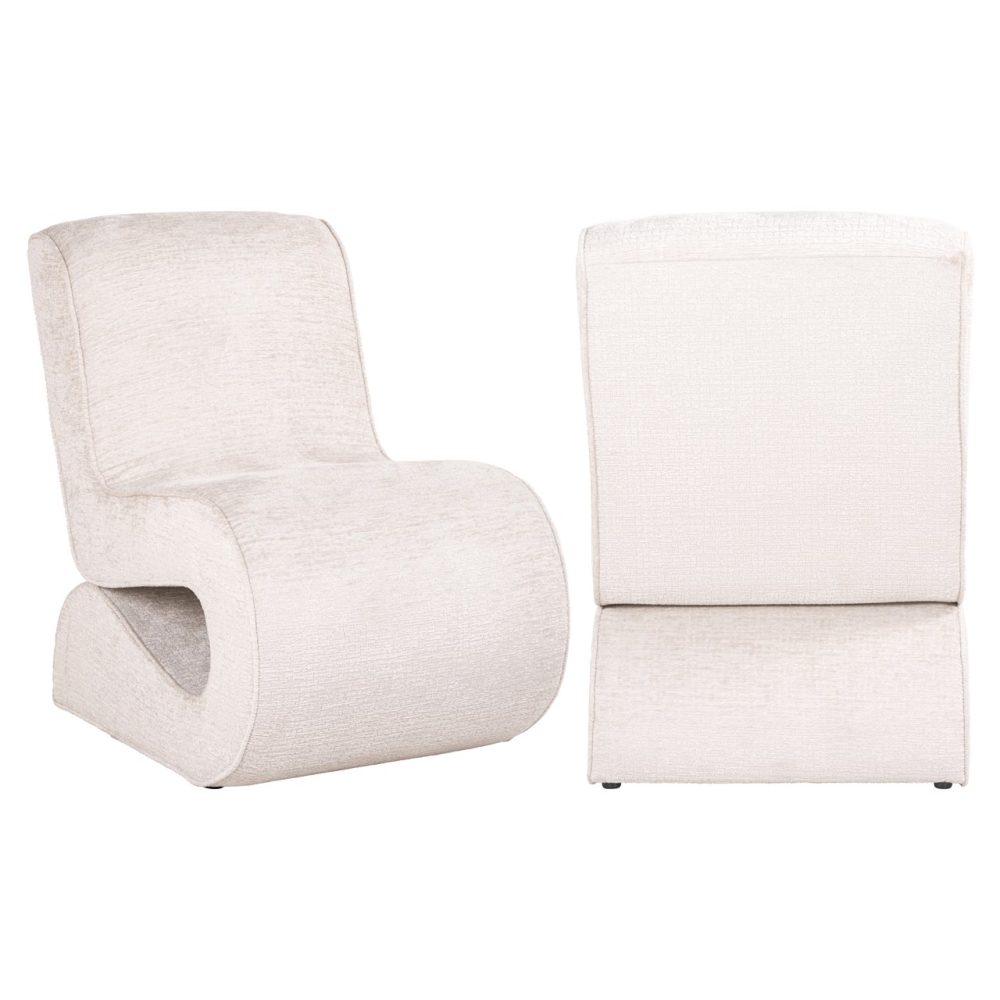 Lounge stoel Frankie cream fusion