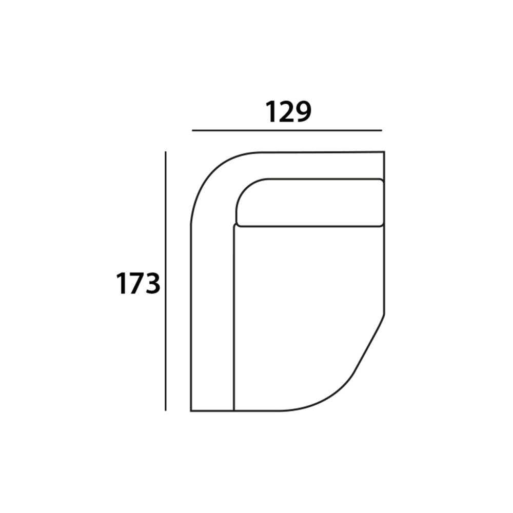 Bank Trinity cayenne ecru lounge left