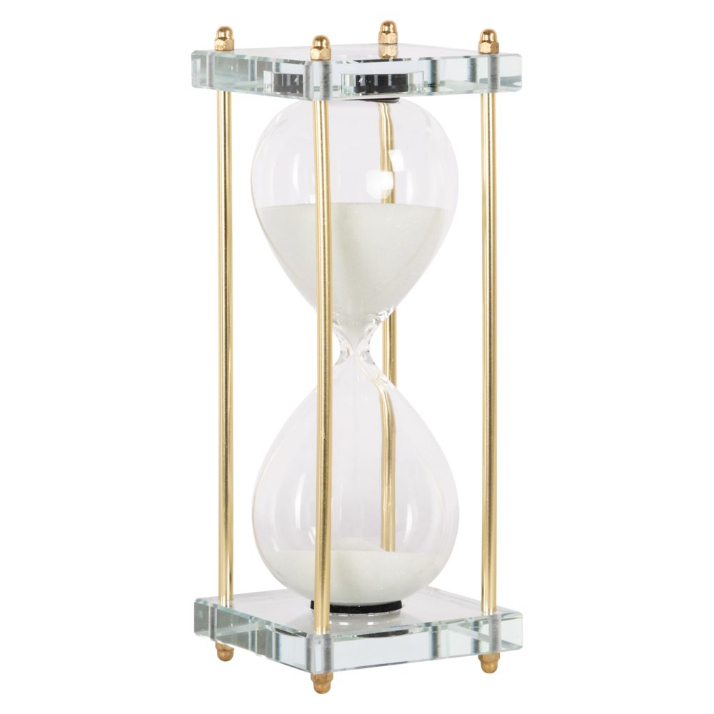 Decoratief object Gigi gold hourglass