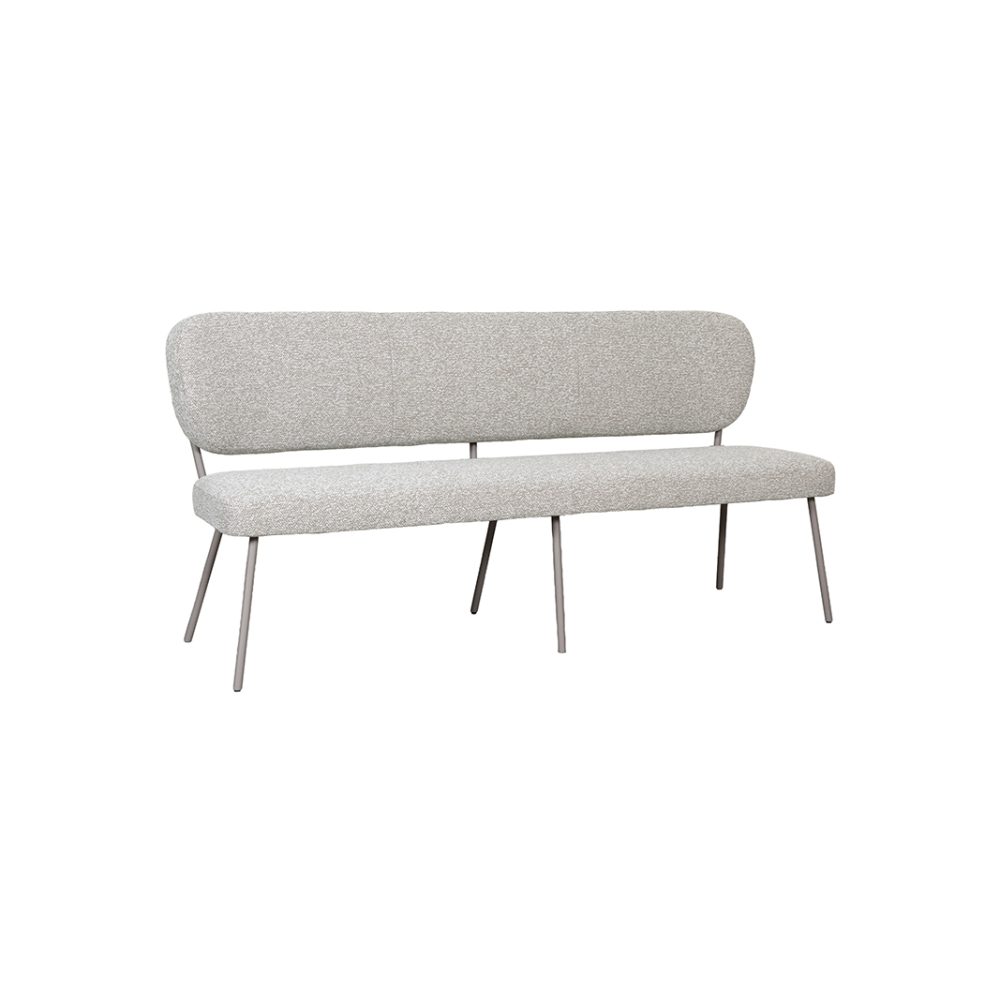 Eetkamerbank Singapore - Naturel - Boucle - 160 cm