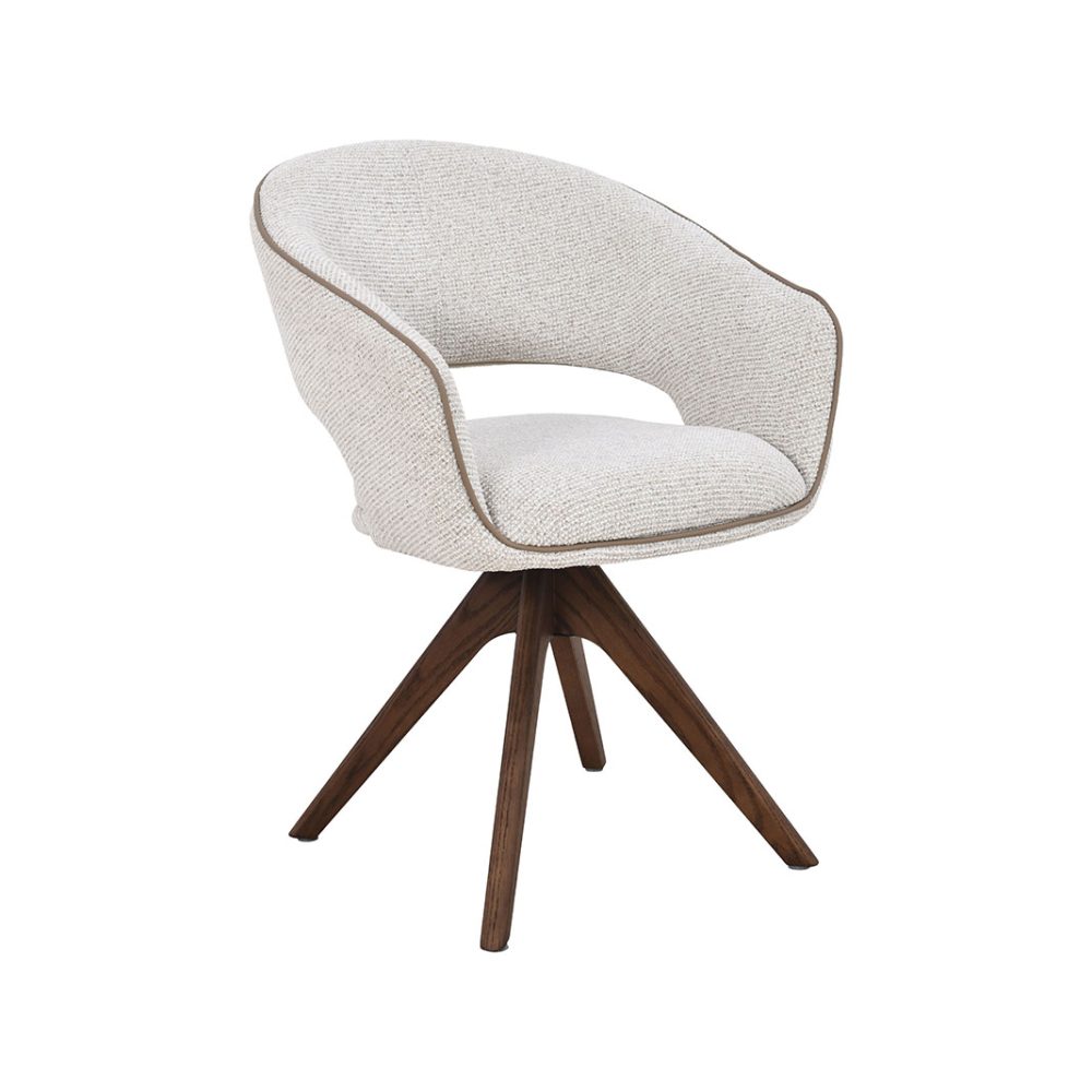 Eetkamerstoel Osuma - Naturel - Prestige - Walnoot Houten Frame