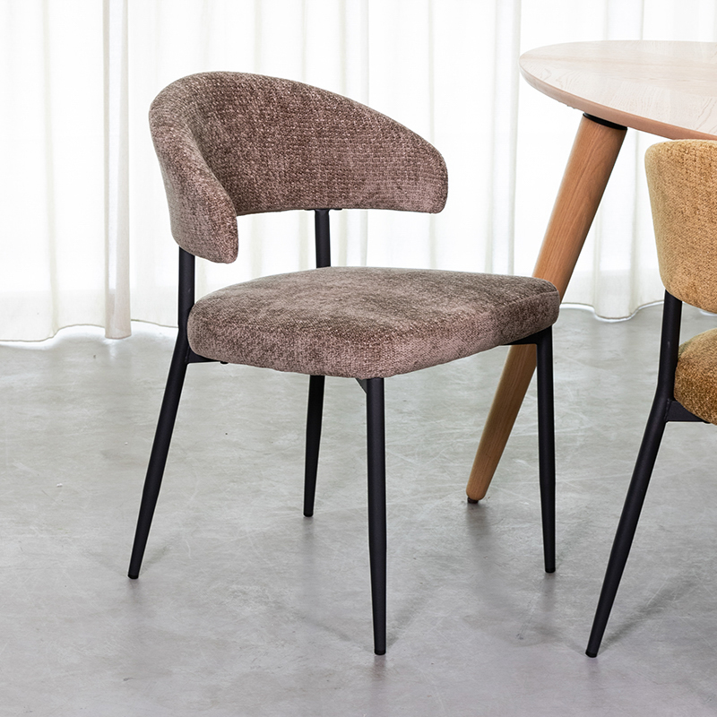 Eetkamerstoel Bliss - Hunter - Elite - Zwart Metalen Frame