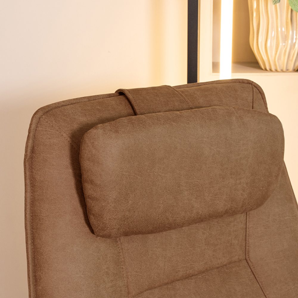 Sierkussen Hoofdkussen - Cognac - Micro Suede - One Size