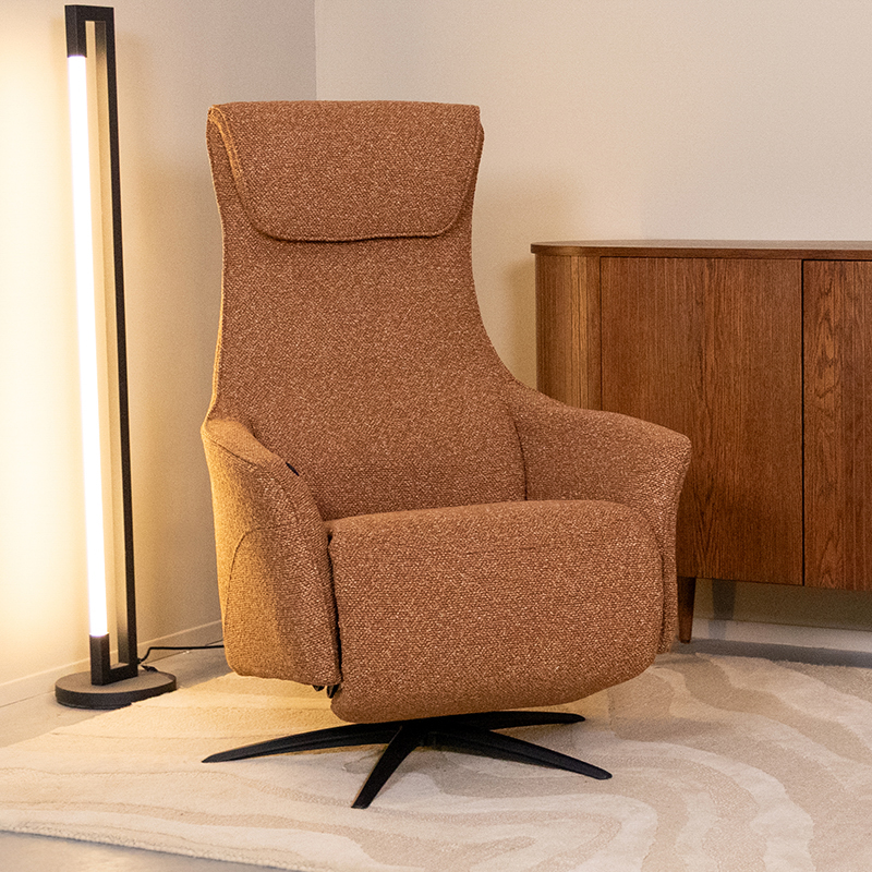 Fauteuil Lund - Coral - Royal Boucle - 2-Motorig - Met Massagefunctie