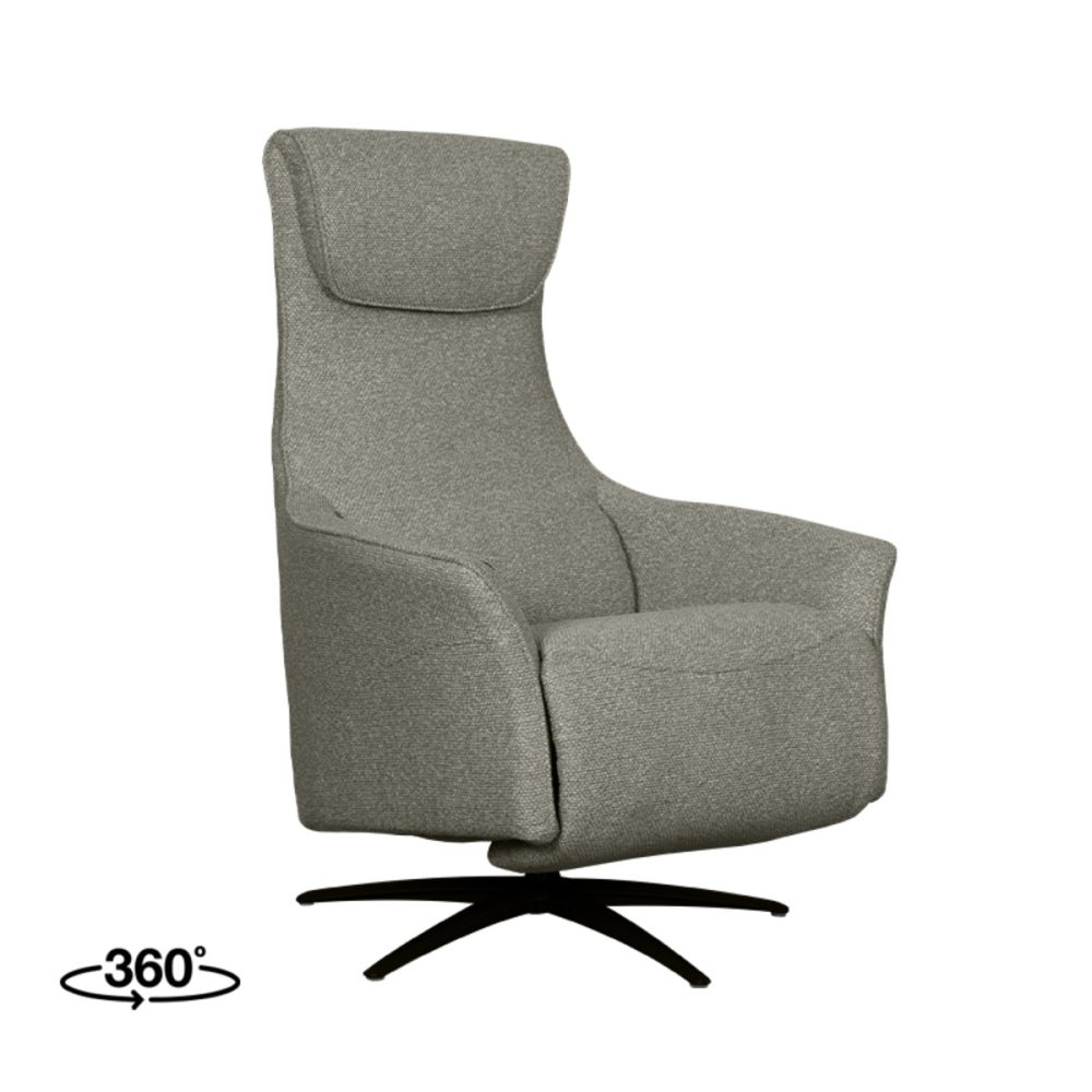 Fauteuil Lund - Mushroom - Royal Boucle - 2-Motorig - Met Massagefunctie