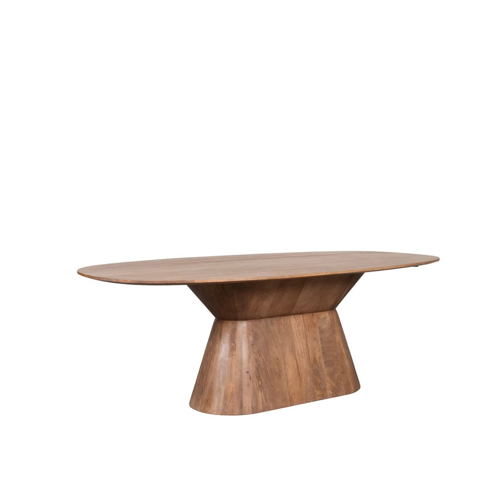 Eetkamertafel Jagger - Nature Smooth - Mangohout - 220 cm - Ovaal