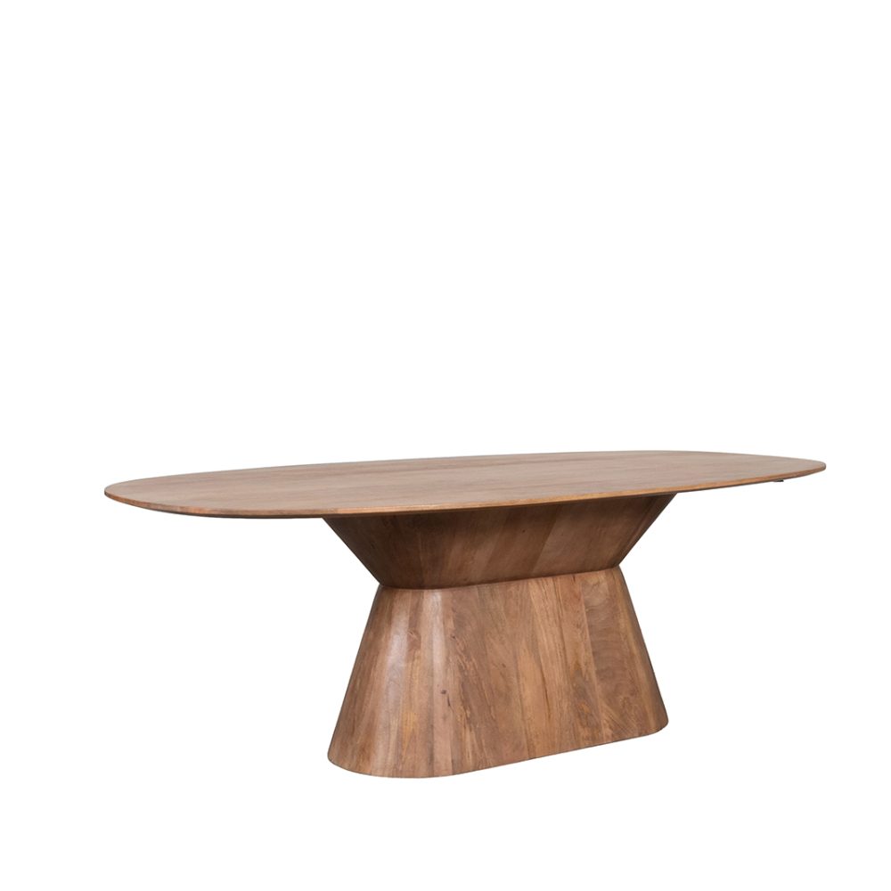 Eetkamertafel Jagger - Nature Smooth - Mangohout - 240 cm - Ovaal