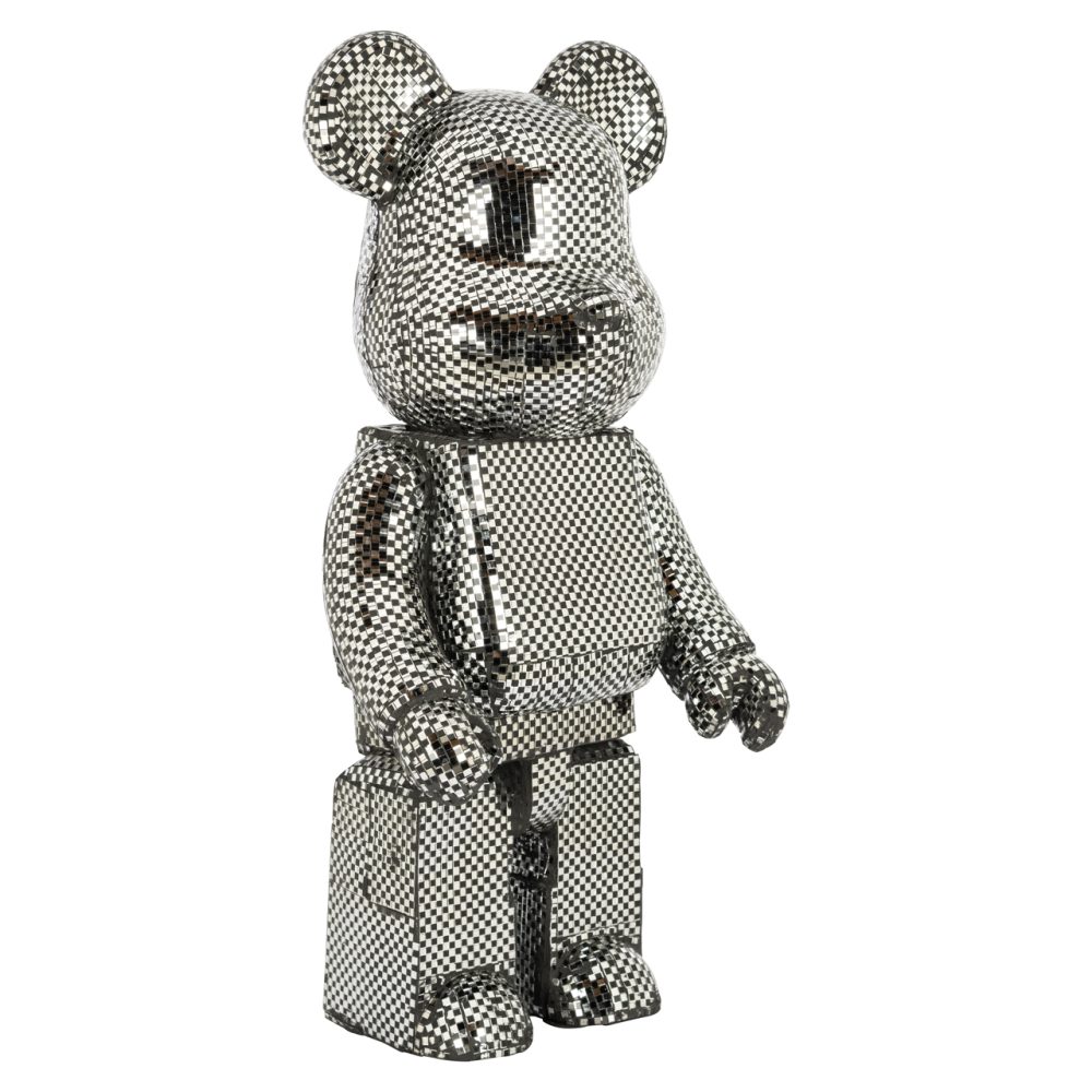 Decoratief object Bear silver small
