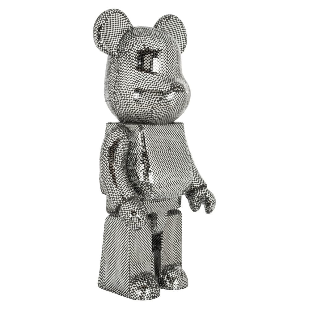 Decoratief object Bear silver large
