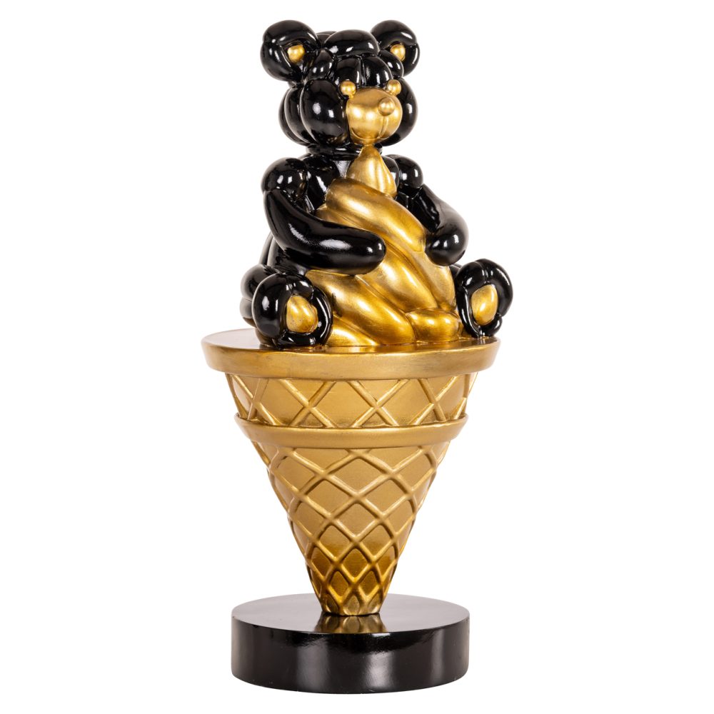 Decoratief object Harly black/gold