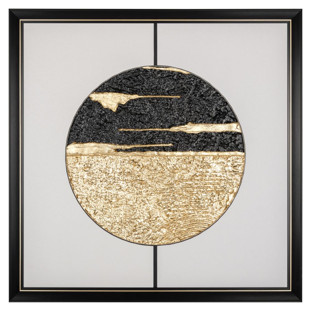 Wall art Moon black/gold
