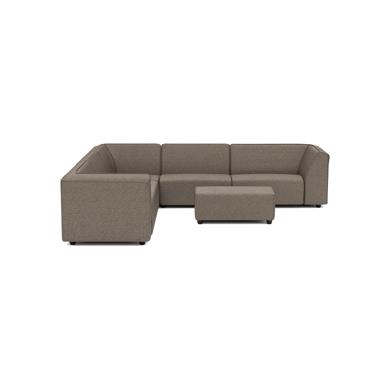 Chill loungeset 8-zits hoek + hocker small (links) Charcoal