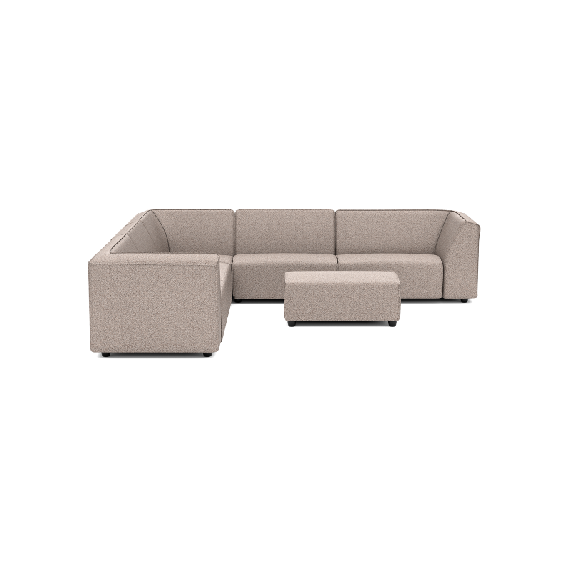 Chill loungeset 8-zits hoek + hocker S (links) Light Taupe