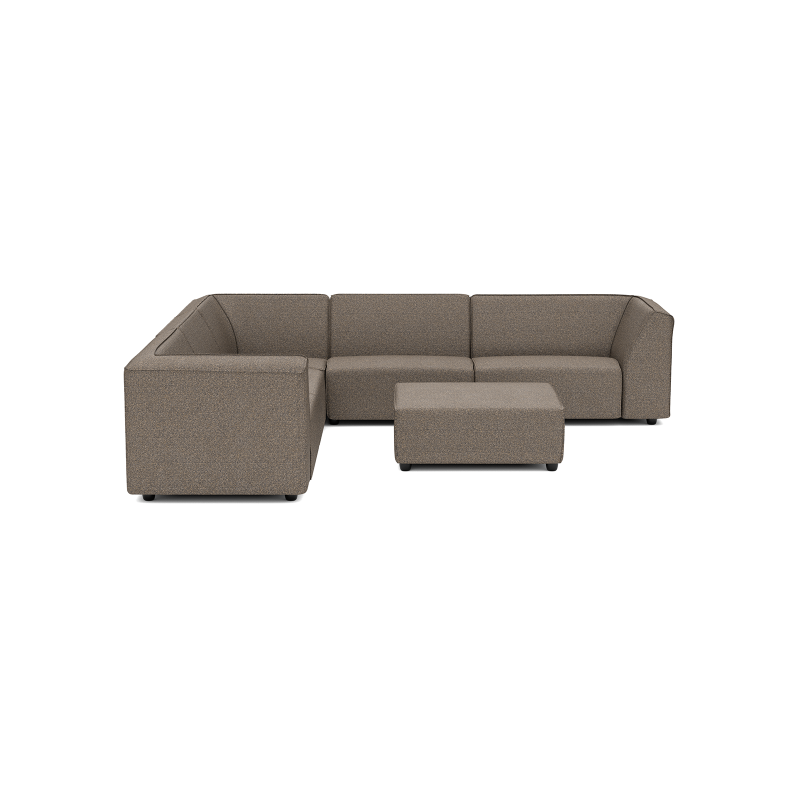 Chill loungeset 8-zits hoek + hocker (links) Charcoal