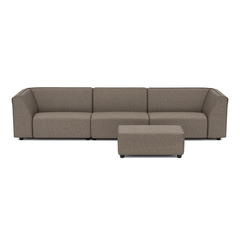 Chill loungeset 6-zits + hocker small Charcoal