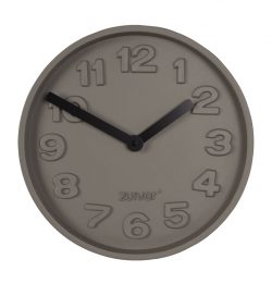 CLOCK CONCRETE TIME BLACK