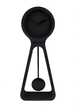 CLOCK PENDULUM TIME ALL BLACK