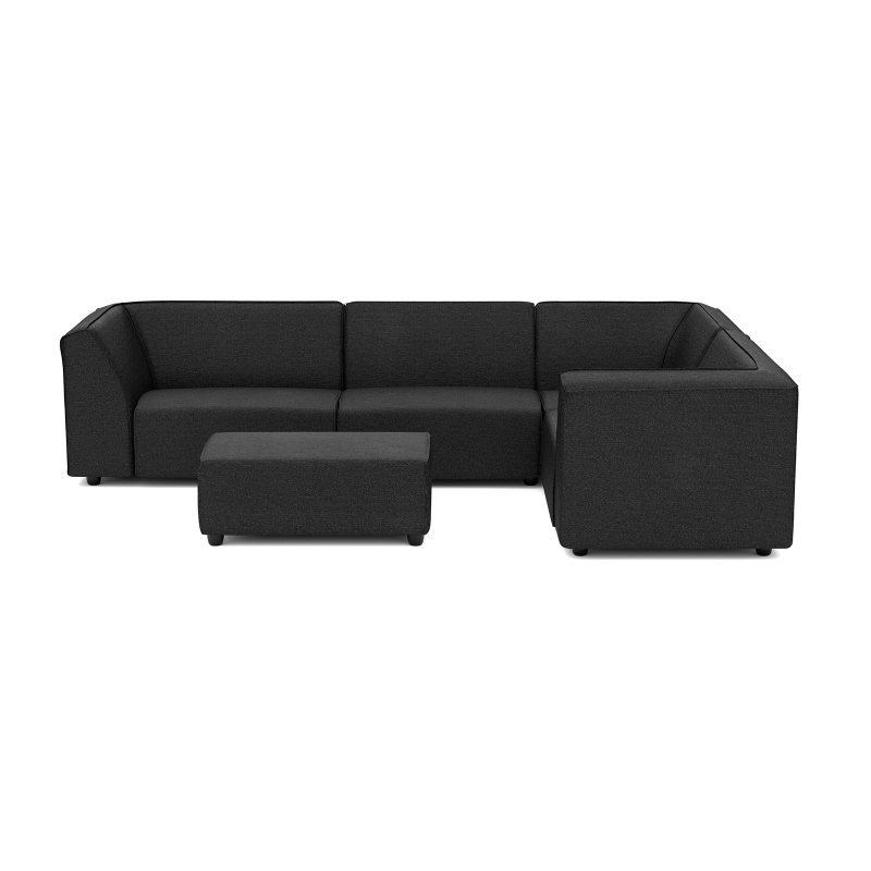 Chill loungeset 6-zits hoek + hocker S (rechts) Anthracite