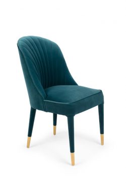 GIVE ME MORE VELVET CHAIR BLUE