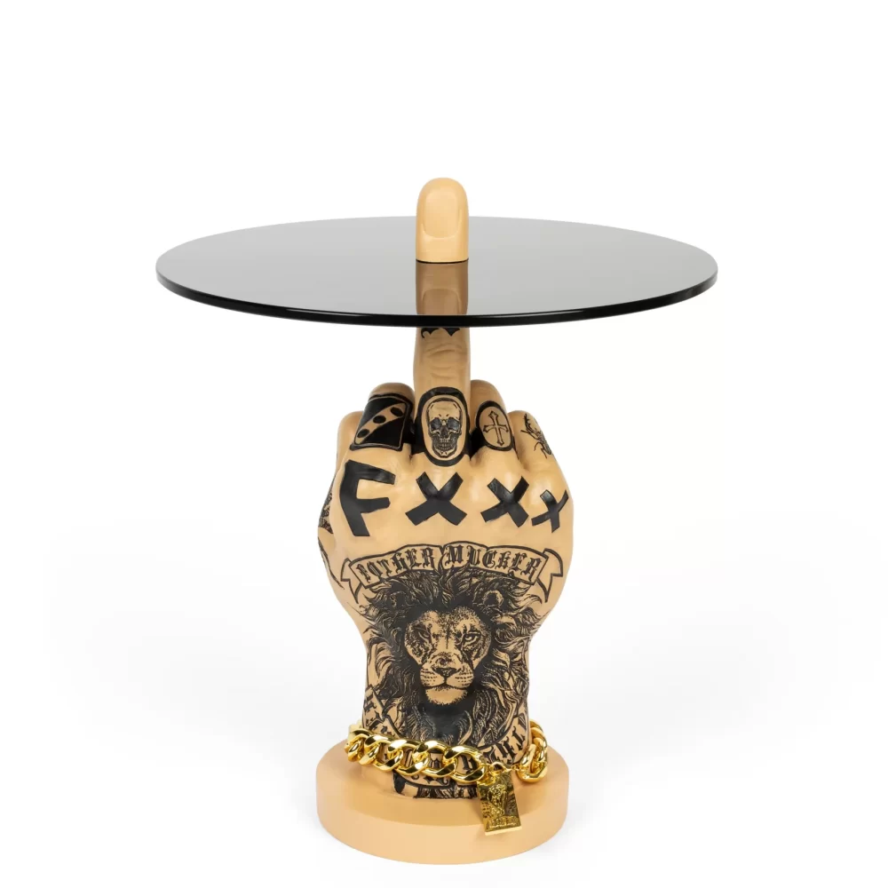 FOTHER MUCKER SIDE TABLE LION