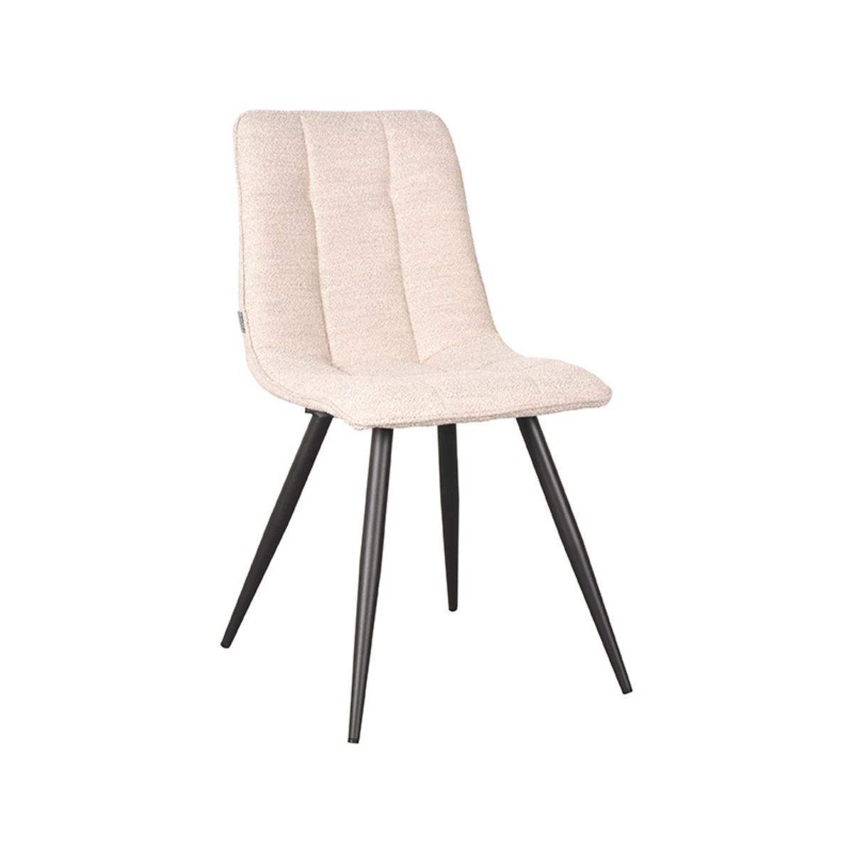 Eetkamerstoel Jelt - Naturel - Boucle - Black Frame