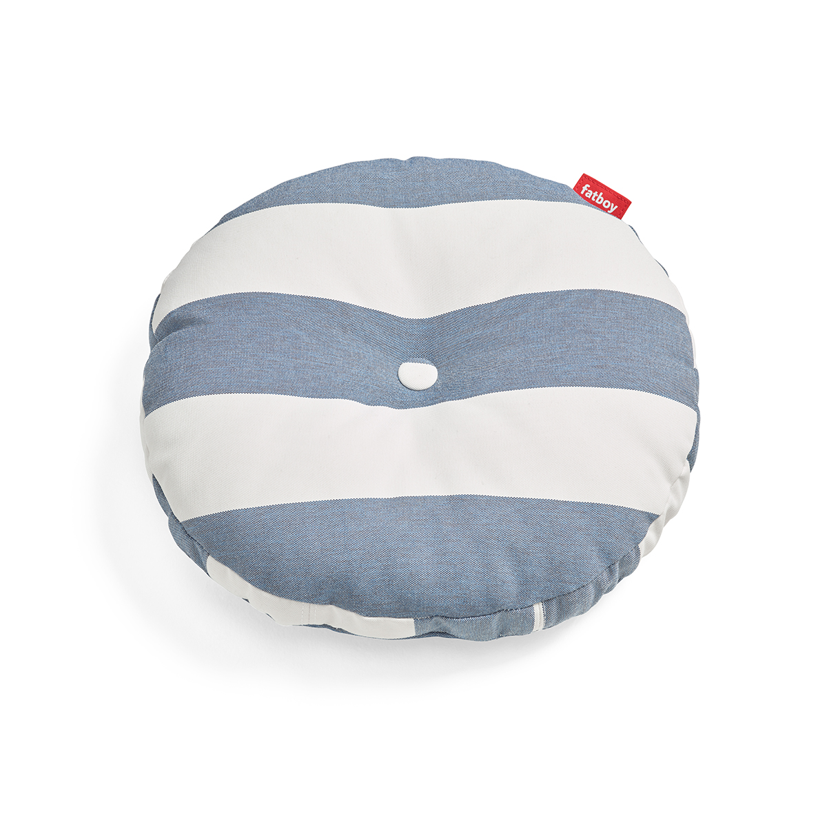Circle Pillow Stripe Ocean Blue