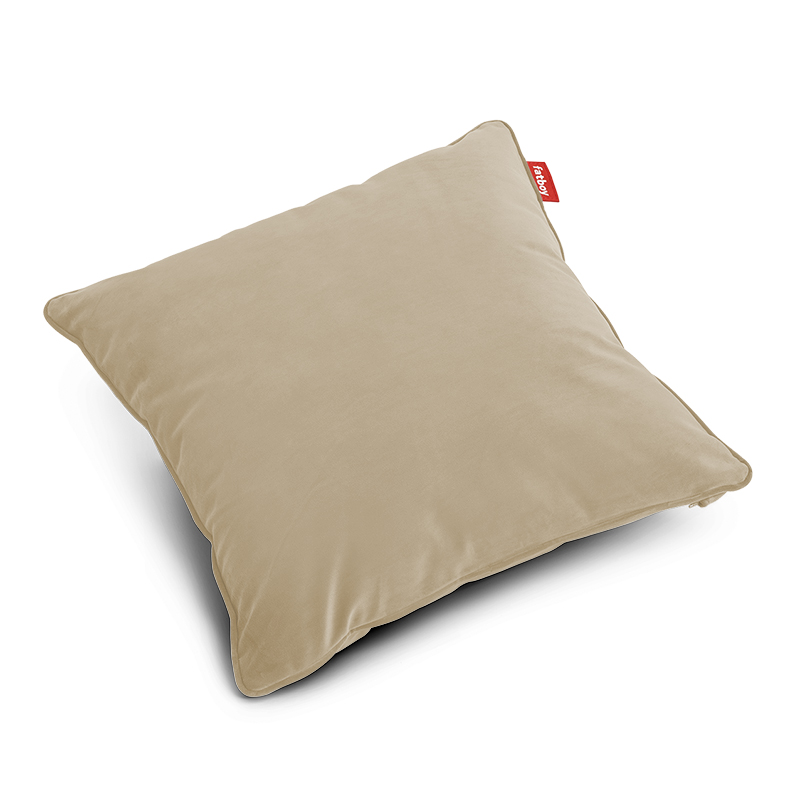 Pillow Square Velvet Recycled Camel