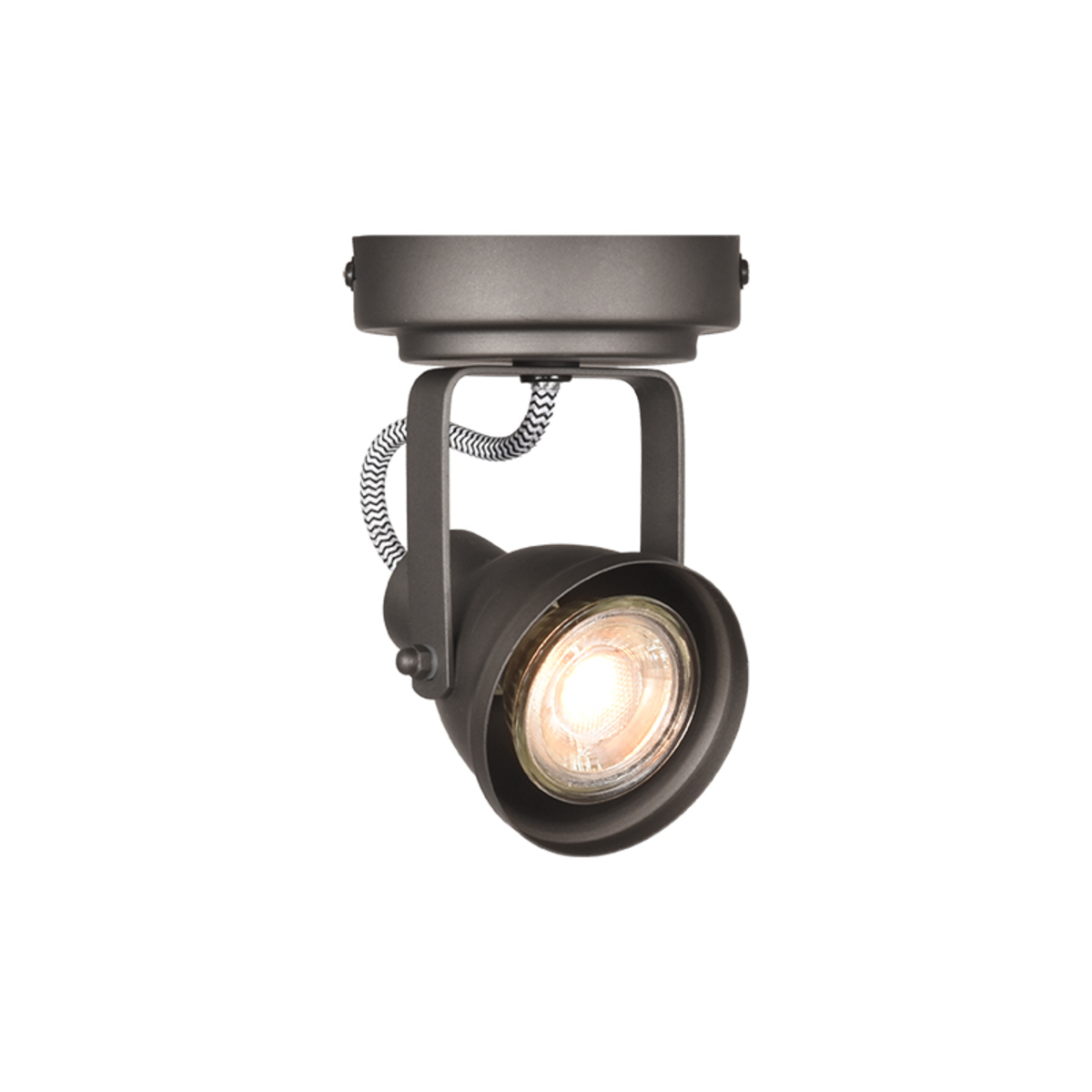 Spot Max led - Burned Steel - Metaal - 1-Lichts