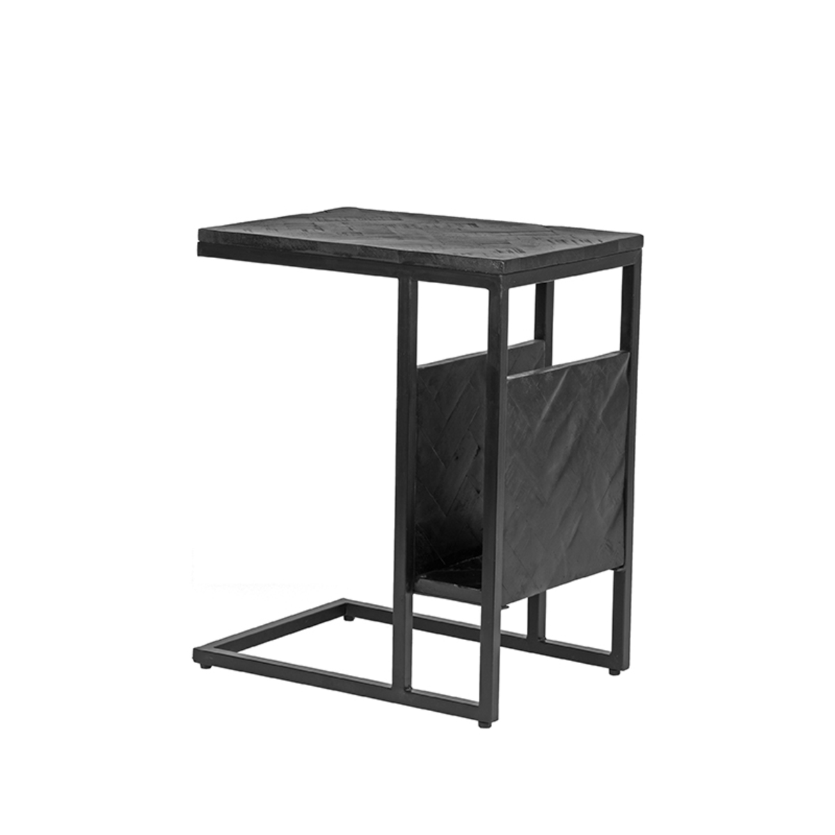 Bijzettafel Shift - Zwart - Mangohout - One Size