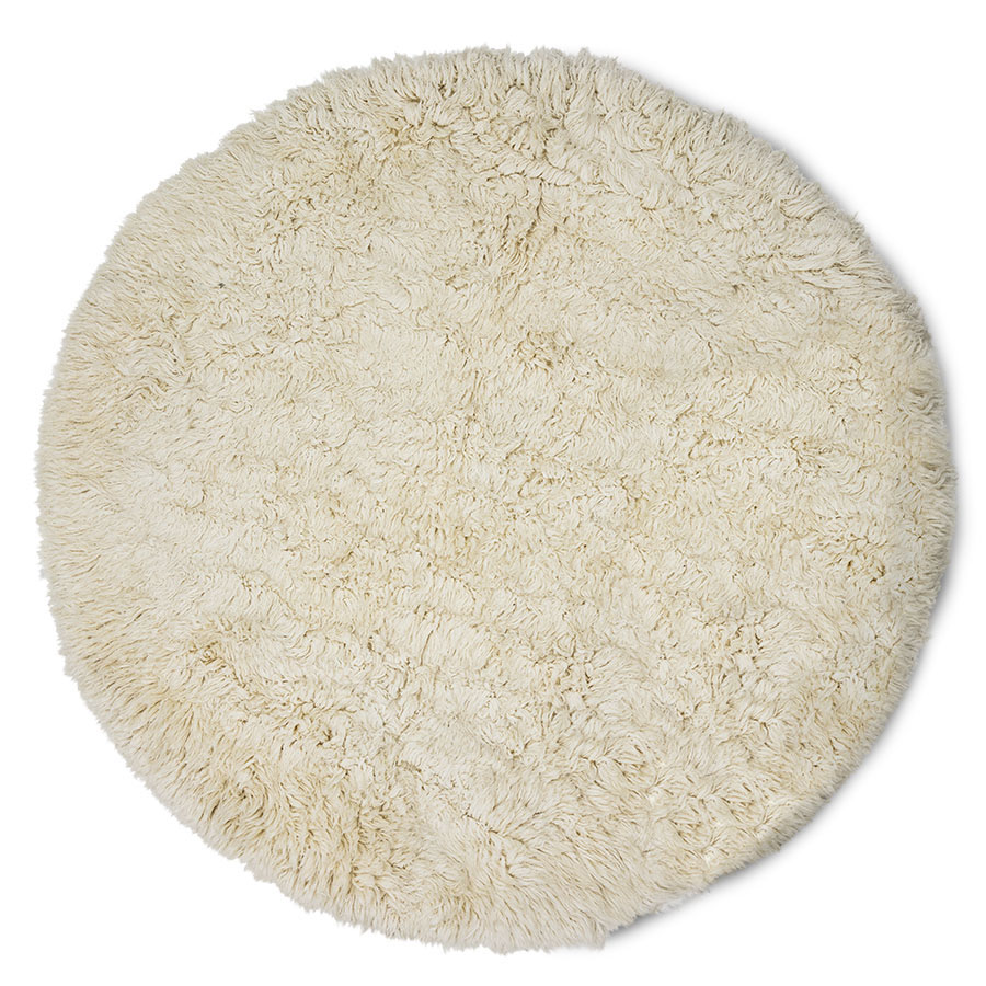Fluffy round rug Inner Circle ø250cm