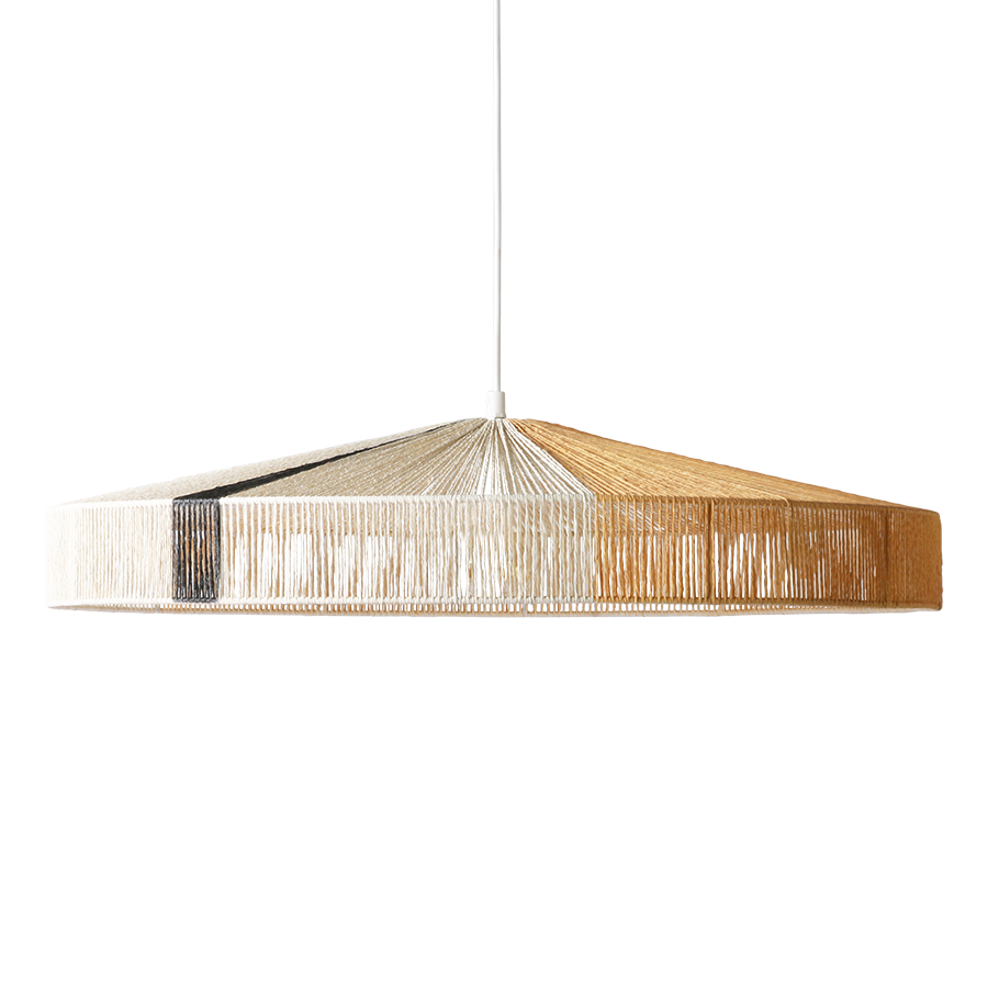 pendant rope lamp black stripe