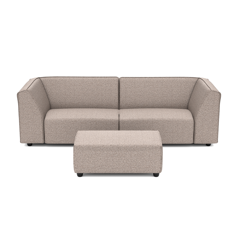 Chill loungeset 3-zits + hocker small Light Taupe