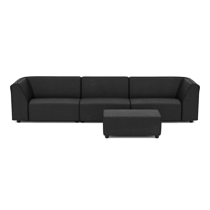 Chill loungeset 6-zits + hocker small Anthracite