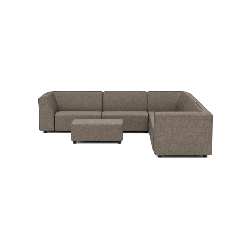 Chill loungeset 8-zits hoek + hocker small (rechts) Charcoal