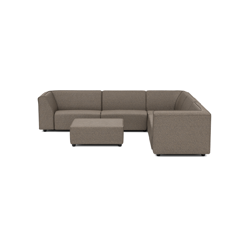 Chill loungeset 8-zits hoek + hocker (rechts) Charcoal