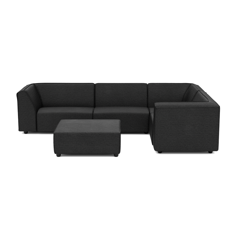 Chill loungeset 6-zits hoek + hocker (rechts) Anthracite