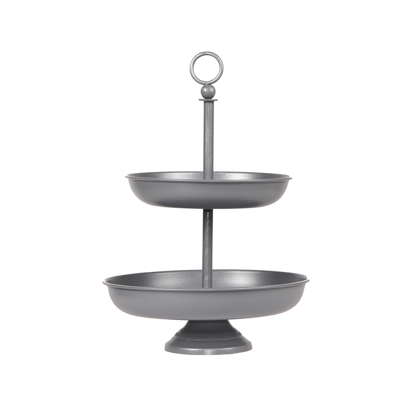 Etagere - Antiek grijs - Metaal - One Size