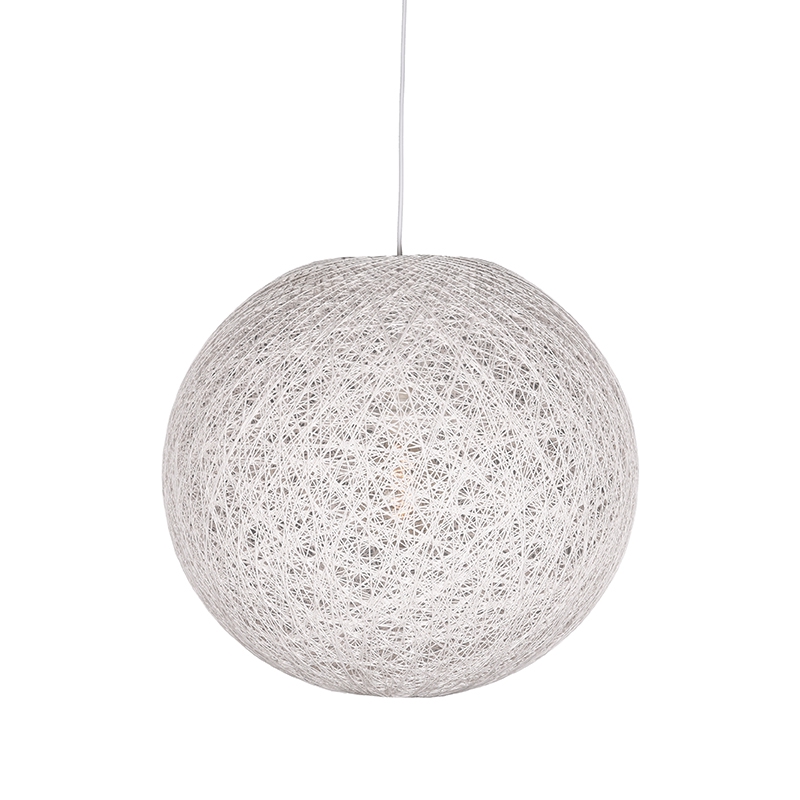 Hanglamp Twist - Wit - Vlas - L