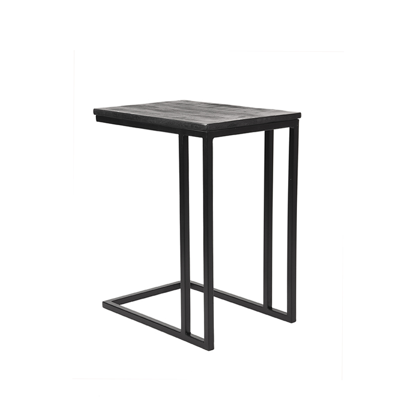 Bijzettafel Move - Zwart - Mangohout - One Size