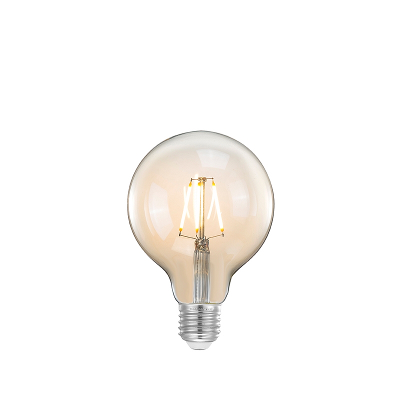 Lichtbron Kooldraadlamp - Glas - Bol L
